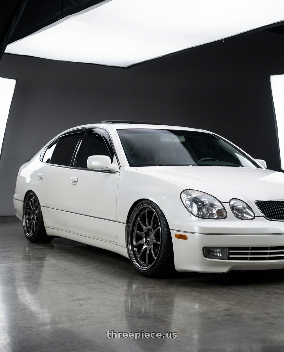 2004 Lexus gs300 with Aodhan DS02 5x114.3 18x8.5+35 Hyper Black wheels