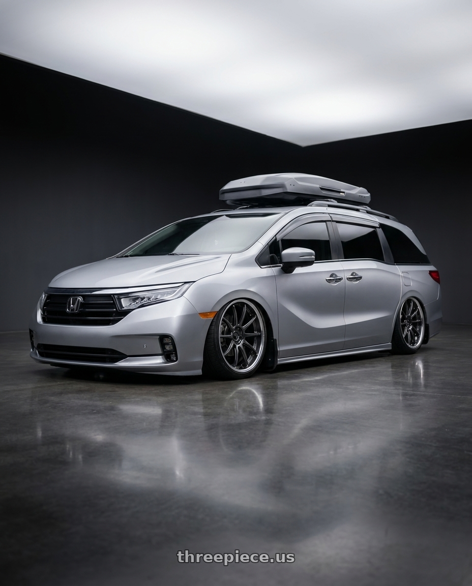 2024 Honda Odyssey with Ssr Reiner Type 12S 5x120 20X8.5 45 Normal Disk Prism Dark Gunmetal wheels