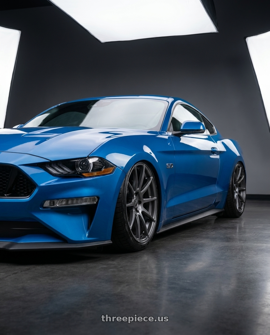 2022 Ford Mustang GT with Forgestar CF10 5x114.3 20x9.5 +29 Gloss Anthracite wheels
