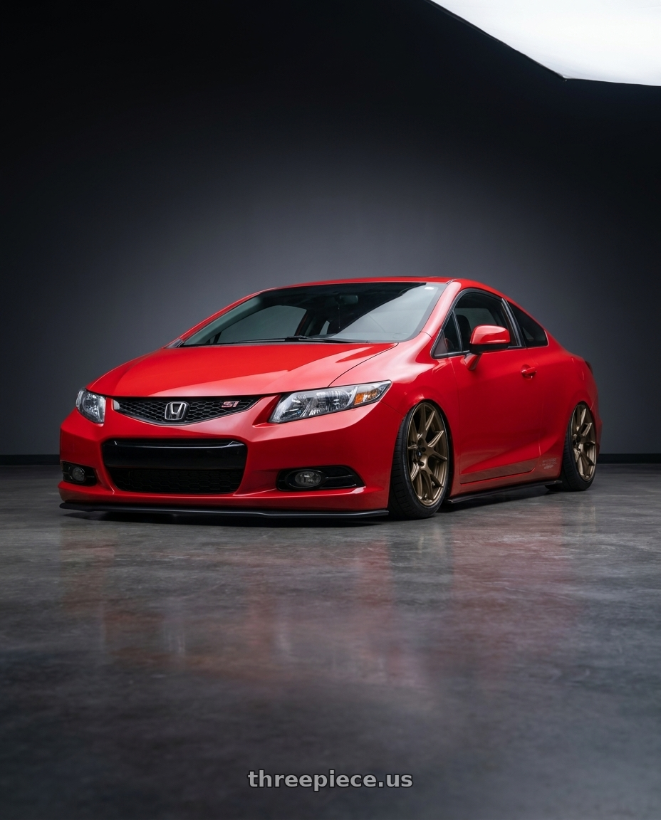 2015 Honda Civic Si with Konig Ampliform 5x114.3 18x8.5+35 Gloss Bronze wheels