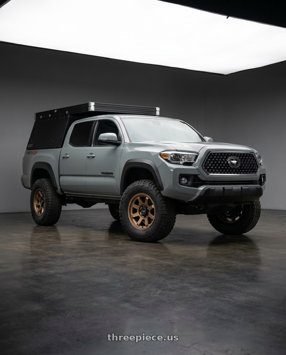 2023 Toyota Tacoma TRD off with KMC KM723 TRAIL 6X139.7 17X9 -12 MATTE BRONZE wheels