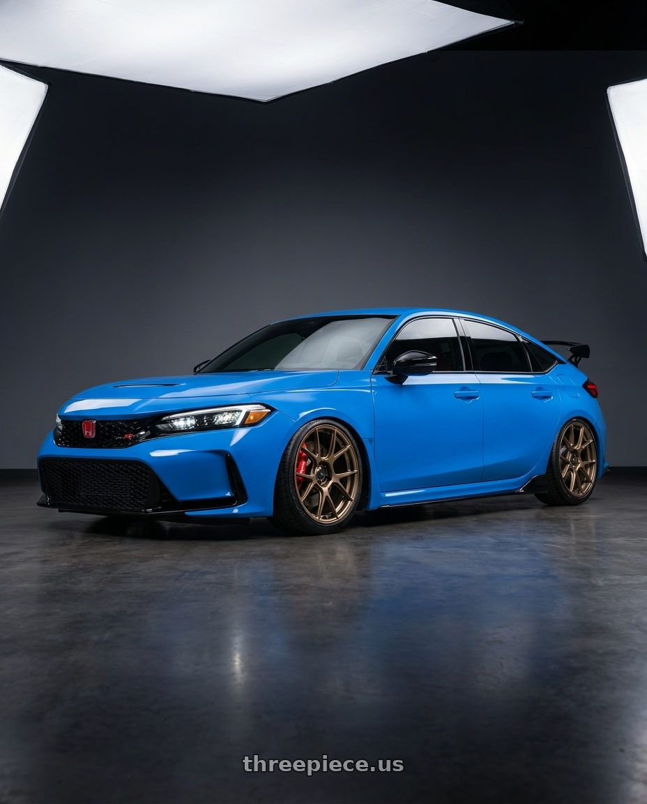 2020 Honda Civic Type R with Konig Ampliform 5x120 19x8.5+32 Gloss Bronze wheels