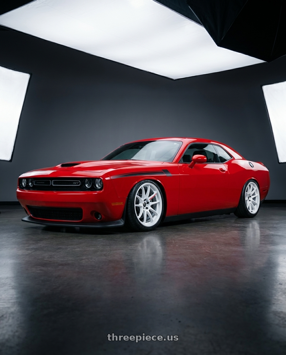 2021 Dodge Challenger GT AWD with Work Zr10 2P 5x115 20x10.0 +18 Azure White wheels