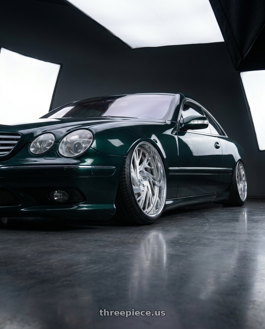 2006 Mercedes CL500 with Asanti Forged 868 5x120.65 24x10 -6 BRUSHED wheels