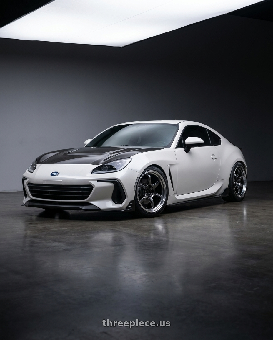 2023 subaru brz with Advan Racing RG-D2 5x100 18x8.5 +45 MACHINING & BLACK GUNMETALLIC wheels