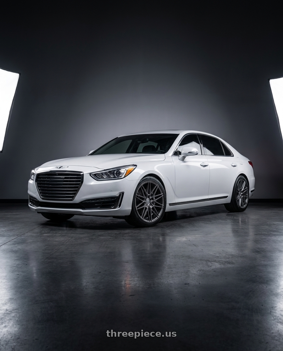 2018 genesis g90 ultimate with Axe CF1 5x114 20X10.5+42 CARBON wheels