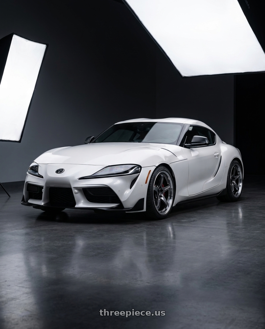 2023 toyota supra with Advan Racing GT BEYOND 5x112 19x9.5 +25 MACHINING & HYPER PLATINUM BLACK wheels