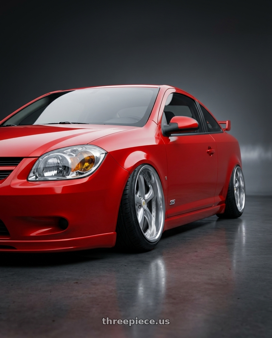 2007 Chevy Cobalt SS with Work Wheels VS-KF 5x110 19x7.5+40 Light Grey Silver O Disk FULL REVERSE wheels