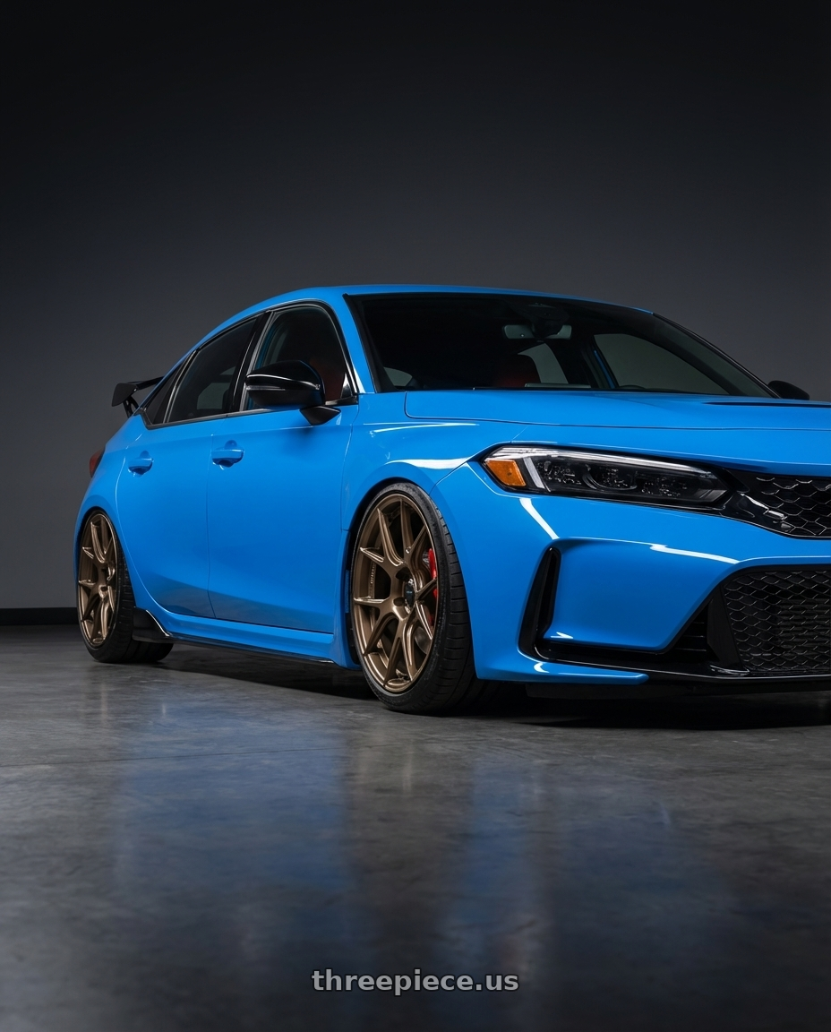 2020 Honda Civic Type R with Konig Ampliform 5x120 19x10+28 Gloss Bronze wheels