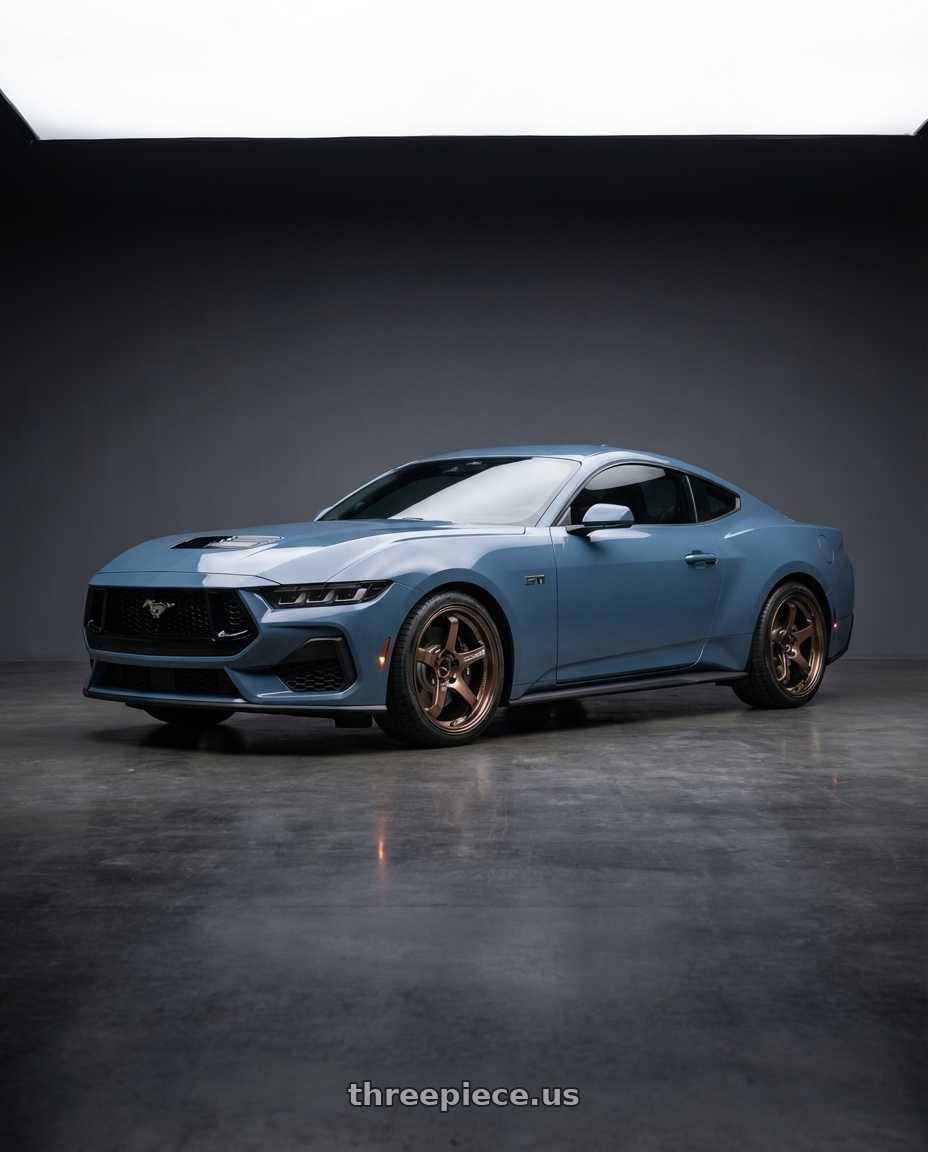 2024 Ford Mustang GT with Advan Racing GT BEYOND 5x114.3 19x9.5 +38 RACING COPPER BRONZE wheels