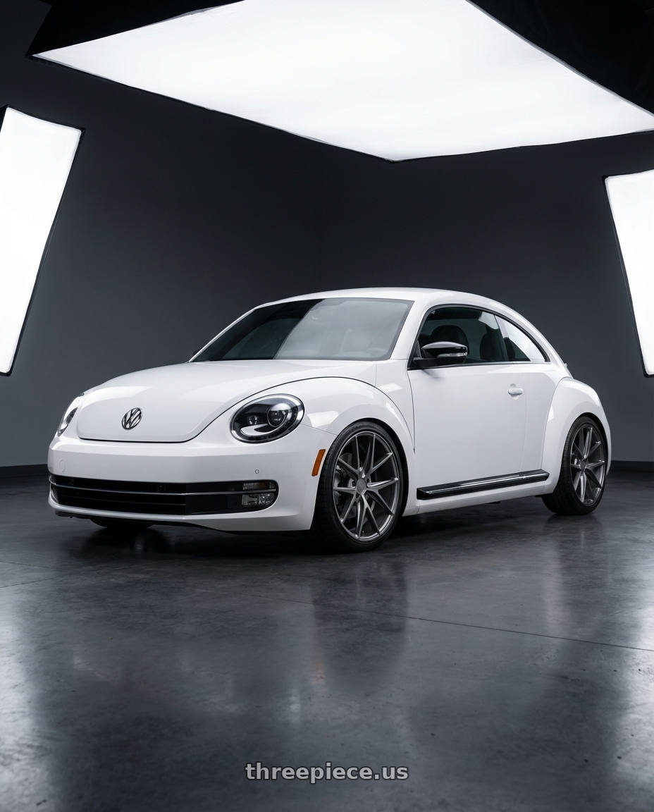 2016 Volkswagen Beetle Turbo with Niche 1PC M116 MISANO 5X112 18X8 +30 MATTE GUN METAL wheels