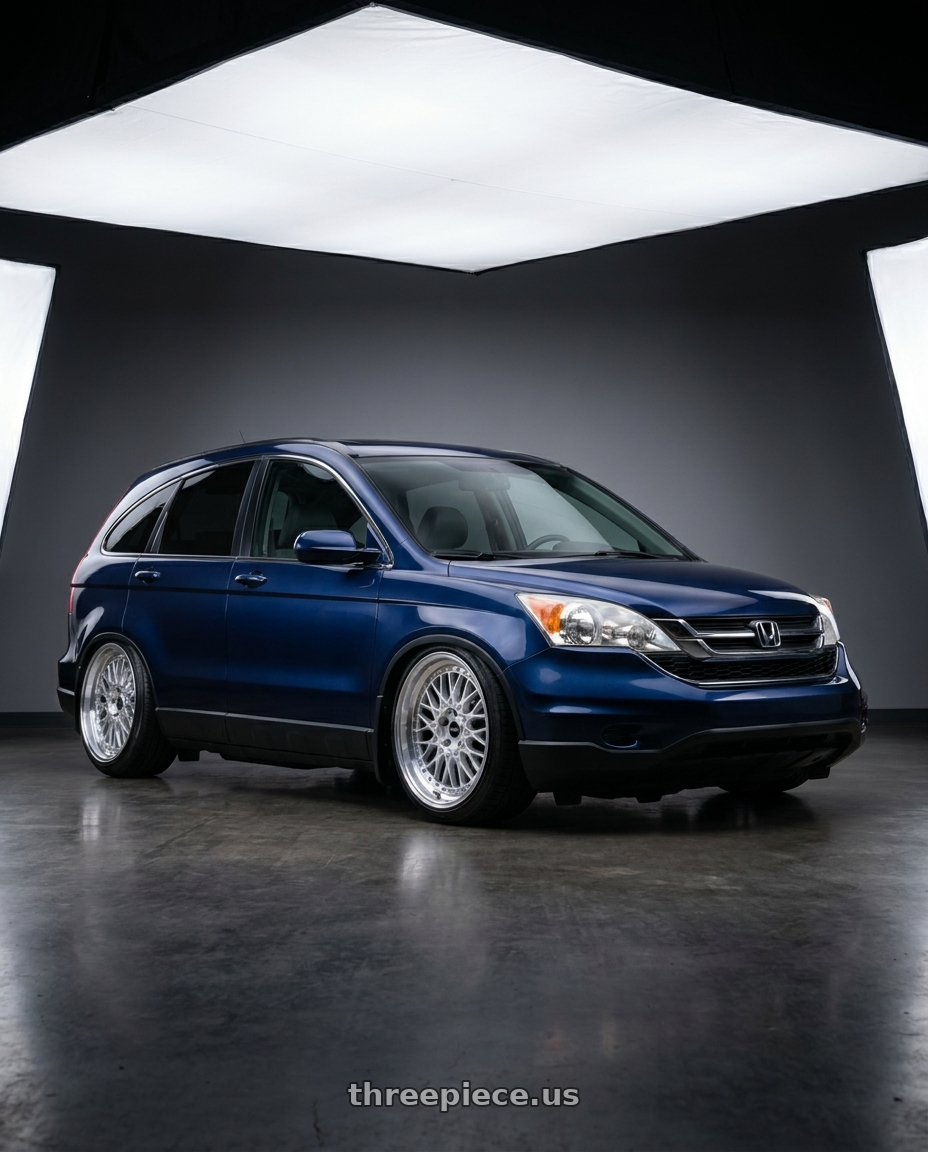 2009 Honda crv3 with ARC AR1 5x114.3 17x8.5  +35 Silver Machine Face Lip Chrome Rivet wheels