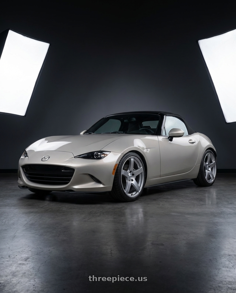2021 Mazda MX-5 Miata ND with Ssr Gtv01 5x114.3 17x7+42  GLARE SILVER wheels