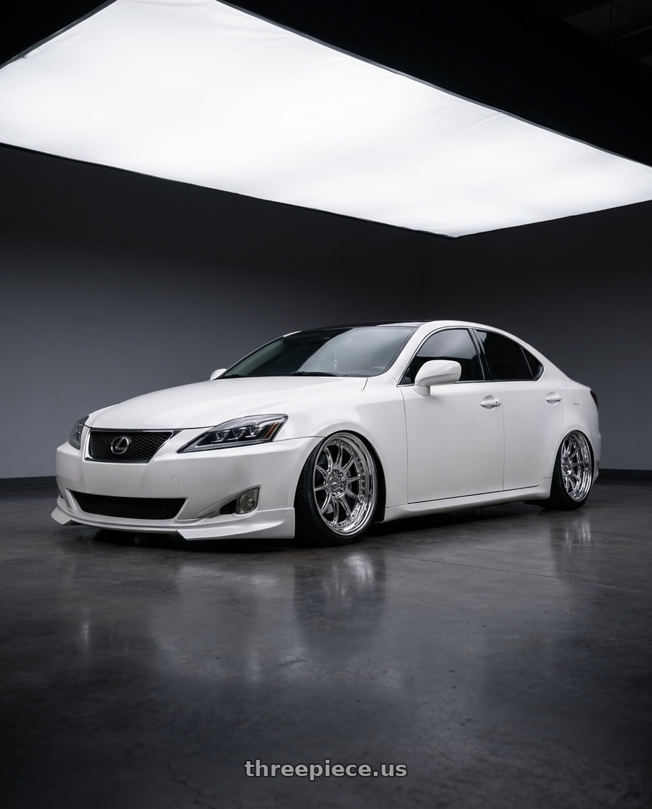 2008 lexus is350 with ESR Wheels CS12 5x114.3 18x9.5 +35 Vacuum Chrome wheels