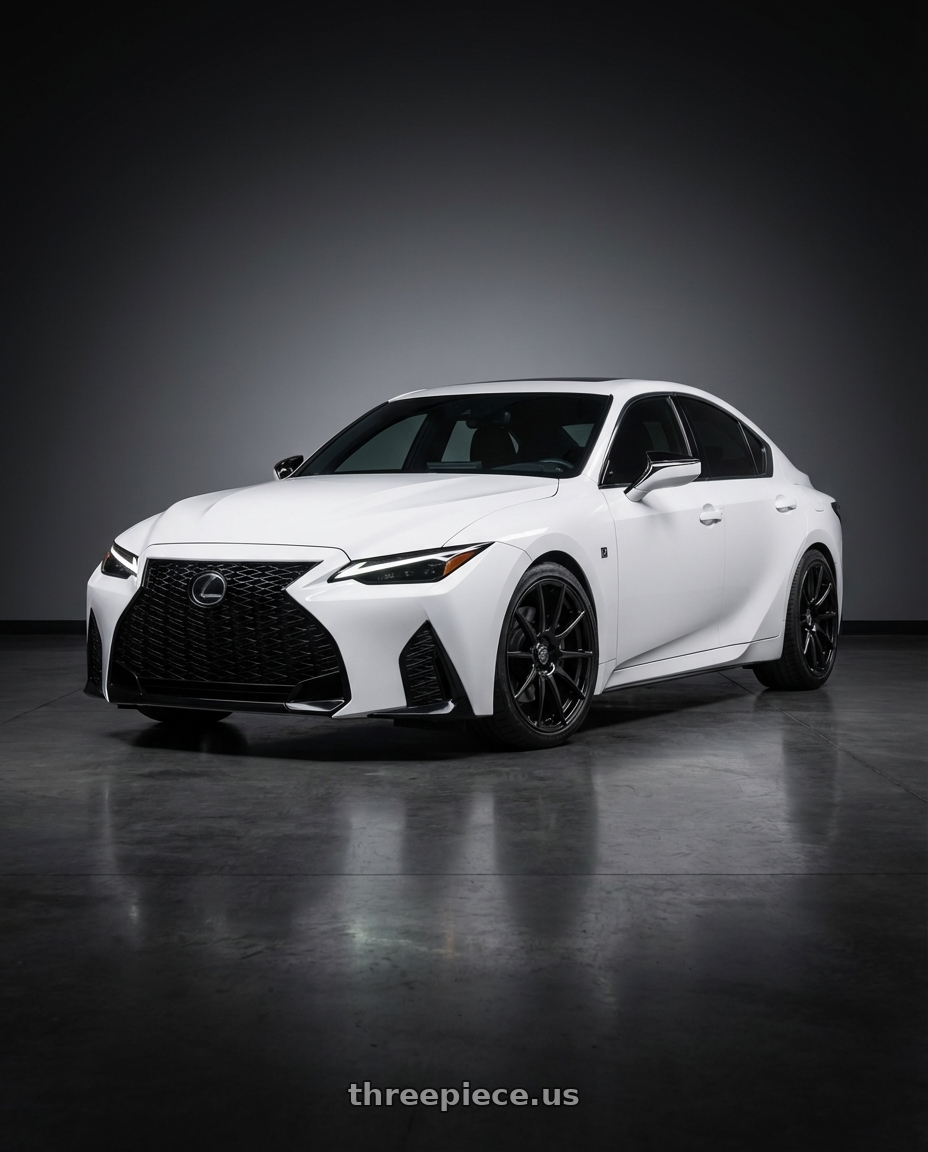 2024 Lexus IS 350 with Forgestar CF10 5x114.3 19x9 +35 Gloss Black wheels