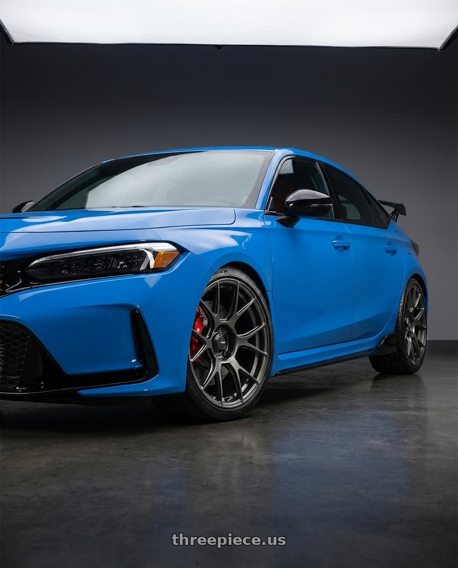 2020 Honda Civic Type R with Konig Ampliform 5x120 19x10+28 Dark Metallic Graphite wheels