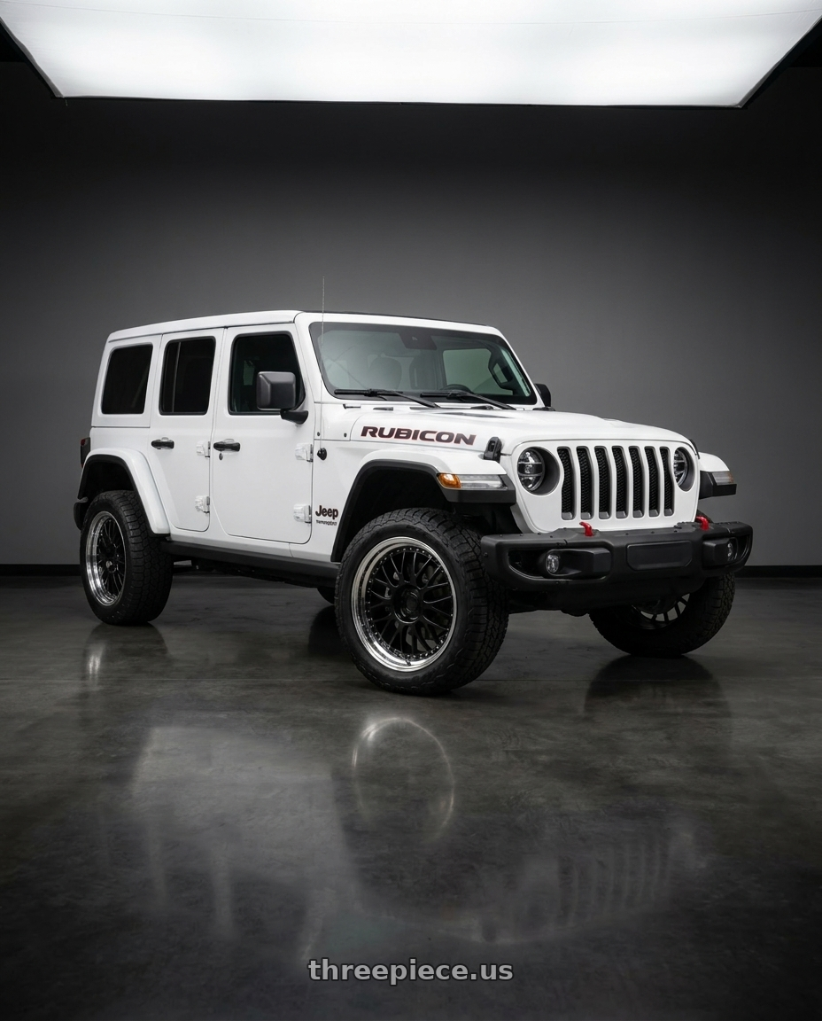 2021 Jeep Wrangler with SSR Professor MS1 5x127 18x9+44 HP Disk Black wheels