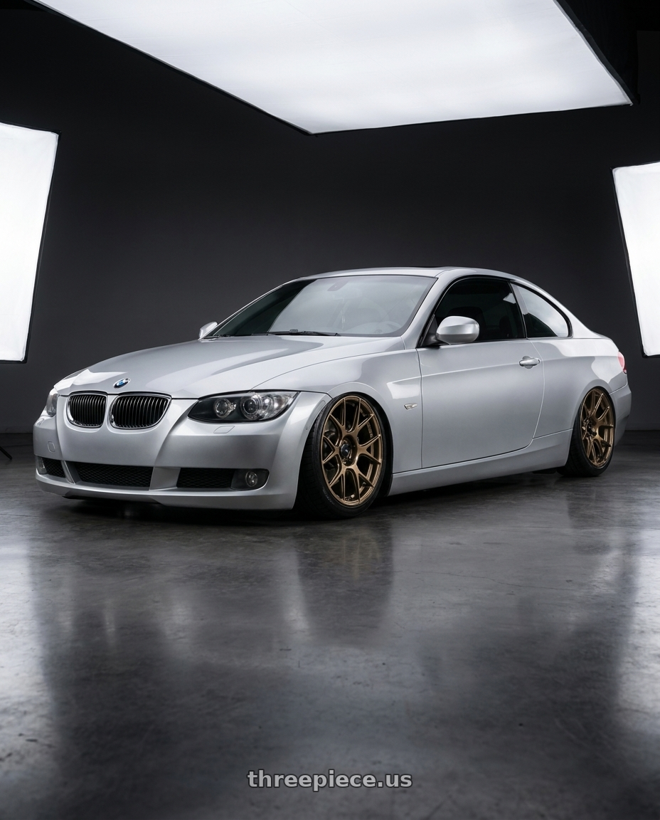 2012 BMW 3 Series E92 with Konig Ampliform 5x120 19x10+28 Gloss Bronze wheels