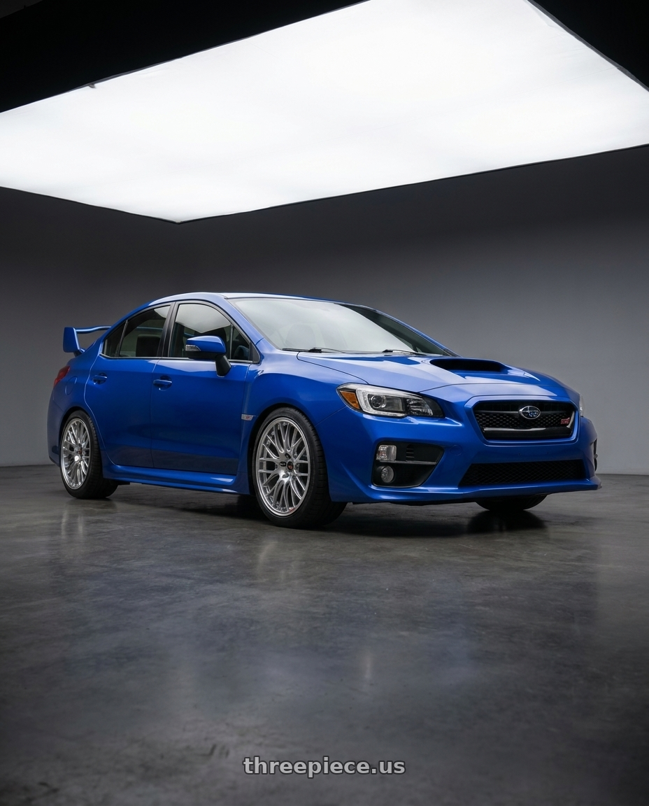 2018 Subaru WRX STI with Enkei GTC02 5x114.3 18x8+45 Hyper Silver wheels