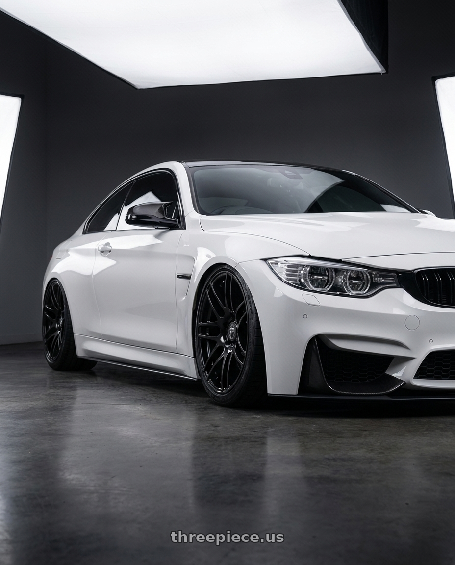 2018 BMW M4 F82 with Forgestar F14 5x120 19x9 +38 Gloss Black wheels