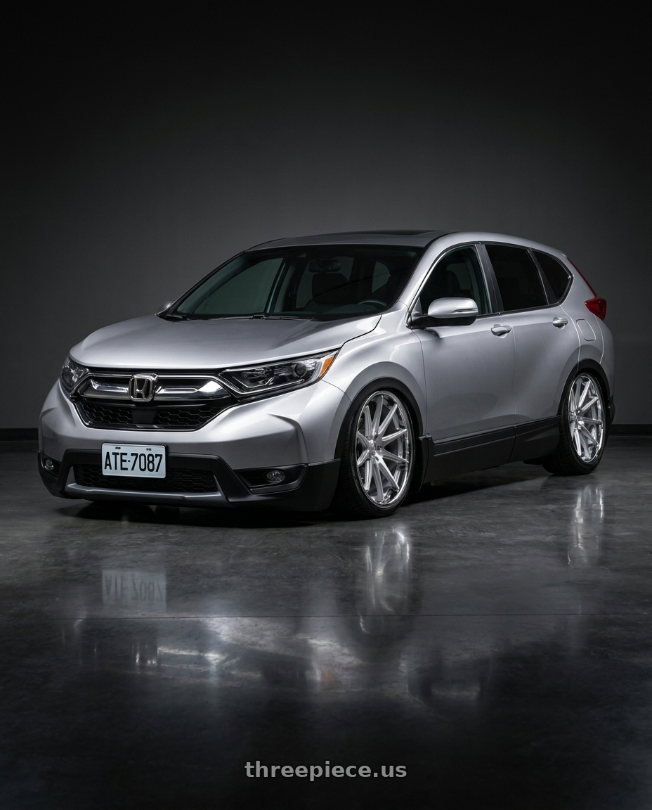 2018 Honda crv license plate number ate 7087 with Rohana RFC10 5x112 20x9+25 Machine Silver/Chrome Lip wheels
