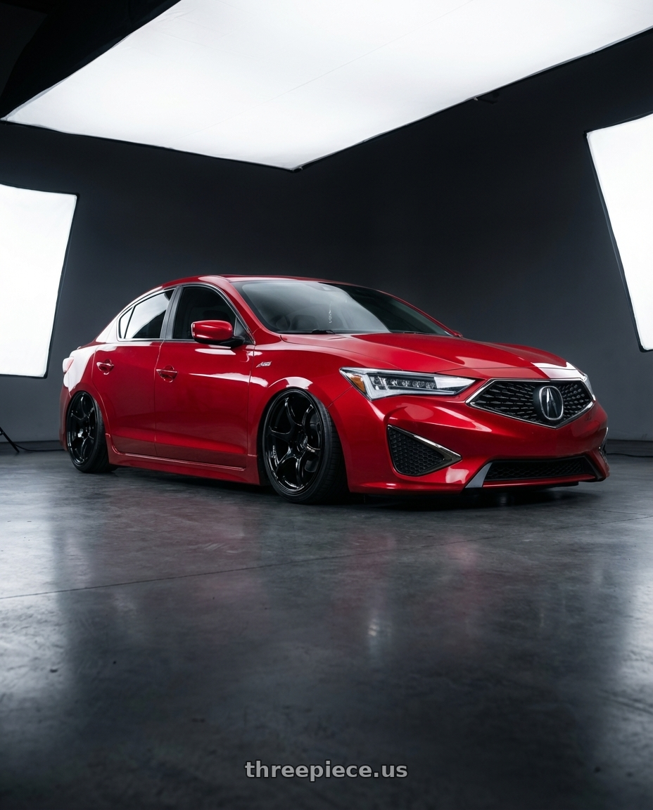 2012 Acura ILX with Advan RGIII 5x114.3 18x9.0+25 Gloss Black wheels