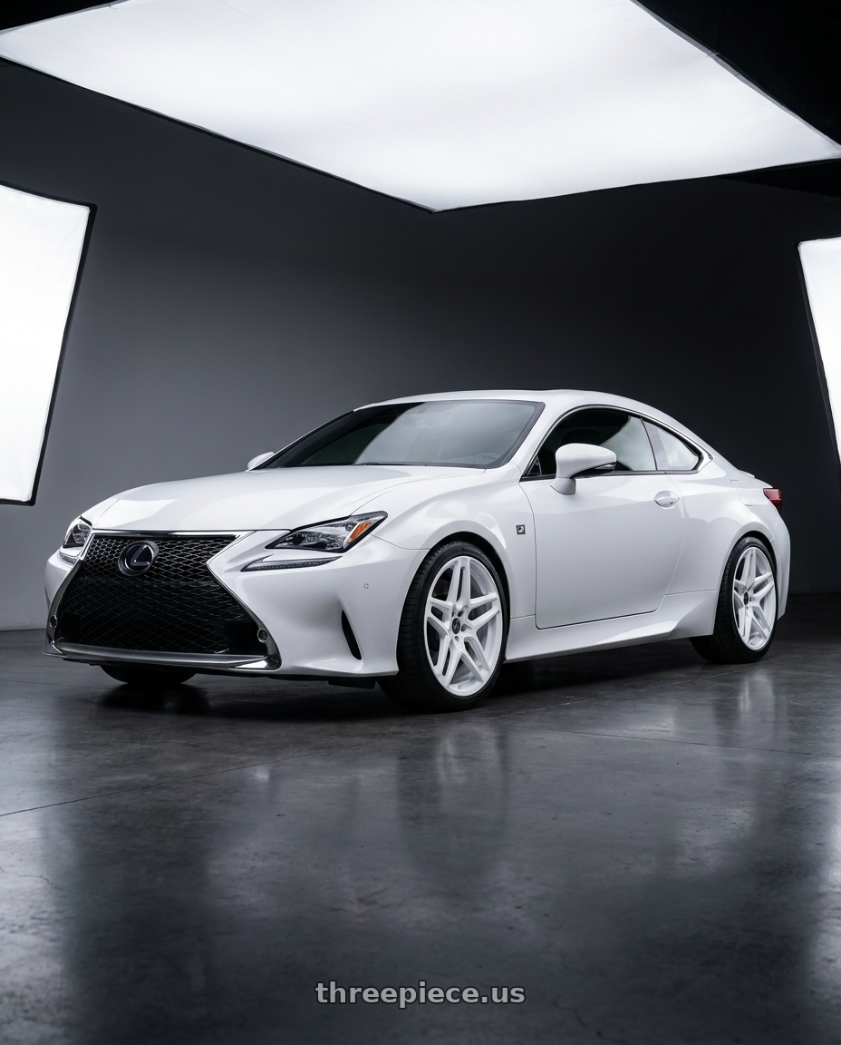 2021 lexus RC350 F sport with Heritage Wheel EBISU MonoC 5x112 18x9.5+38 White wheels