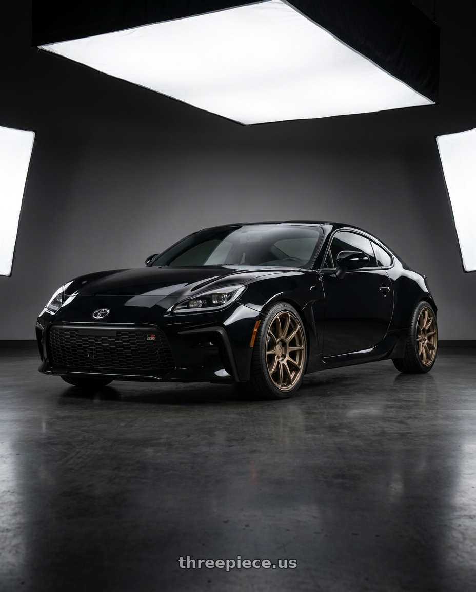 2022 Toyota GR86 Premium with Aodhan AH06 5X100 17x9+35 Textured Bronze wheels