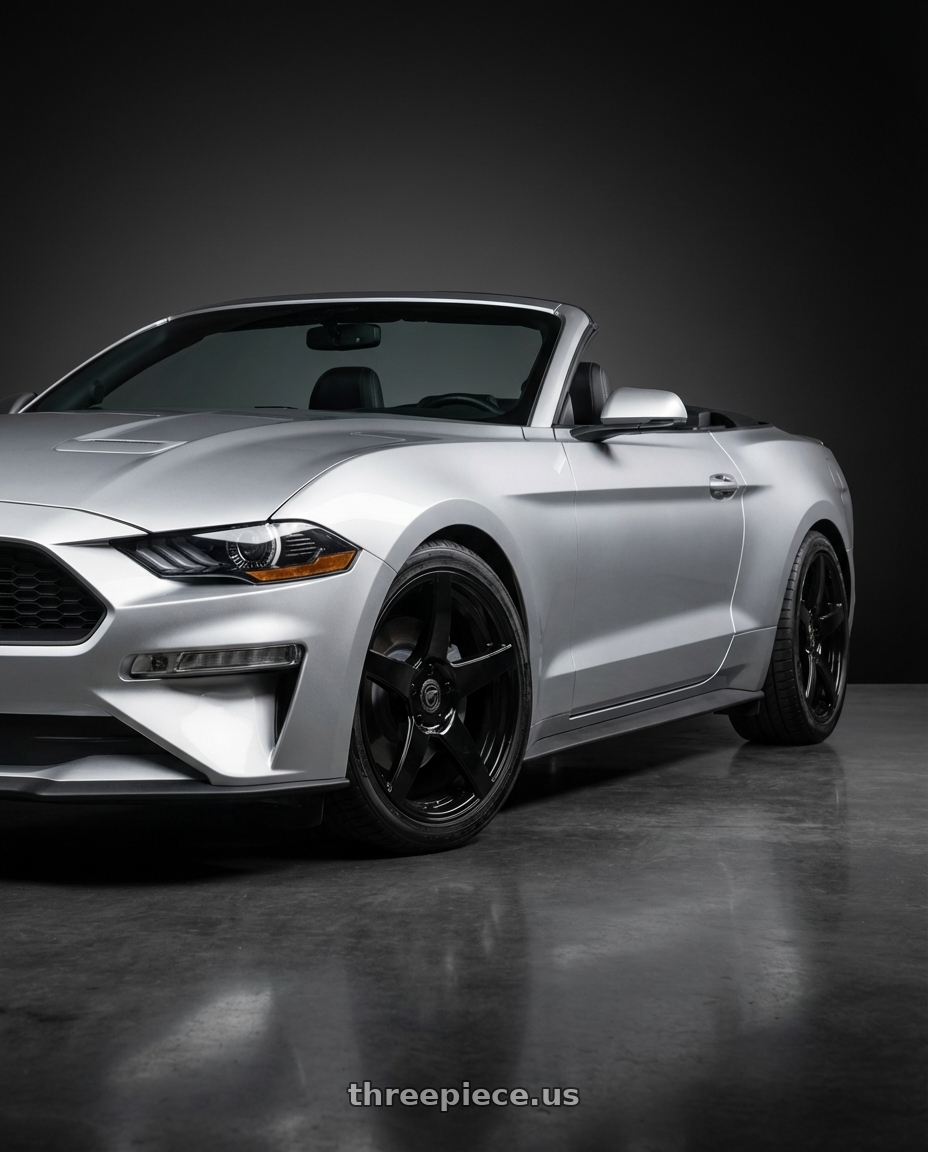 2018 ford mustang with Forgestar CF5 5x114.3 20x9 +35 Gloss Black wheels