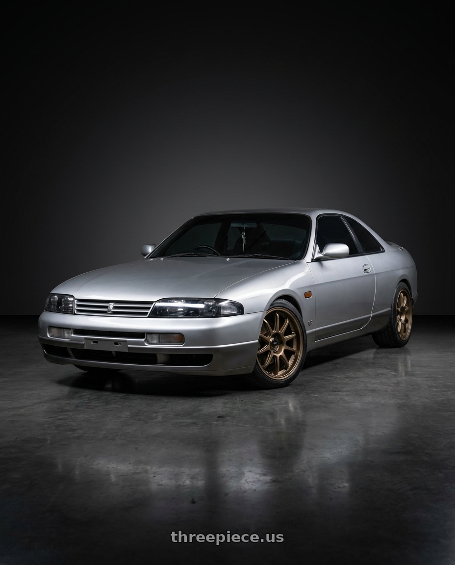 1993 nissan skyline gts25t with Konig Ampliform 5x114.3 18x9.5+25 Gloss Bronze wheels