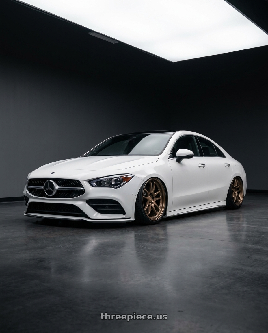 2023 Mercedes-Benz CLA C118 with Kansei K11B Tandem 5X112 19x9.5 22 Bronze wheels