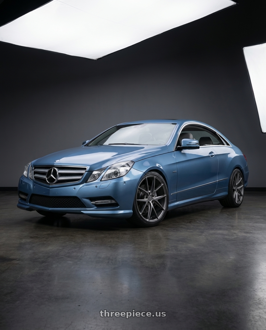 2014 Mercedes-Benz E-Class Coupe C207 with Niche 1PC M116 MISANO 5X112 19X8.5 +25 MATTE GUN METAL wheels