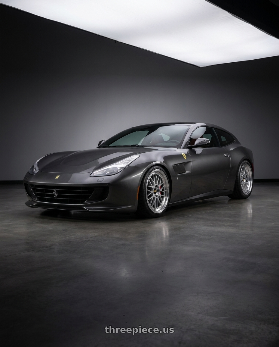 2020 ferrari gtc 4 lusso with BBS LM 5x120 20x10.0+20 Diamond Silver wheels