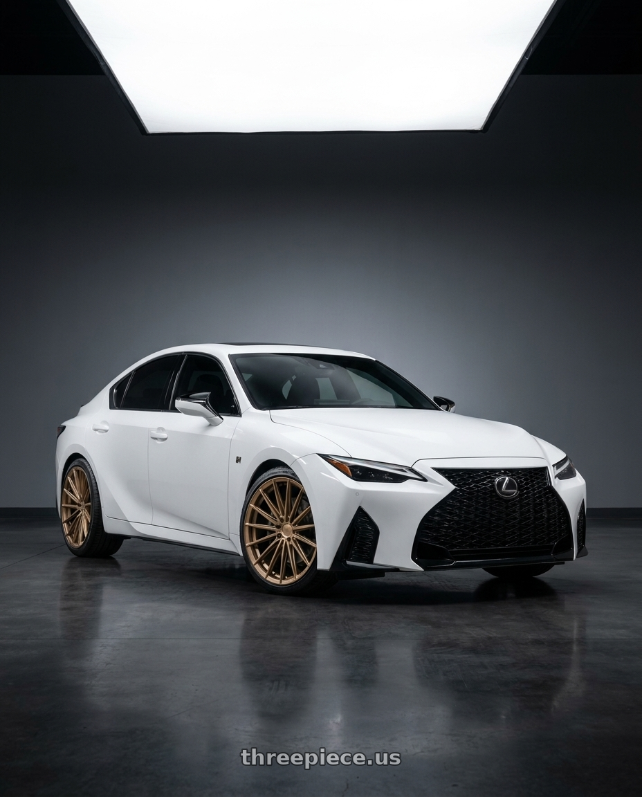 2022 Lexus IS with VOSSEN HFX-4 6X139.7 22x9.5 +20 SATIN BRONZE wheels