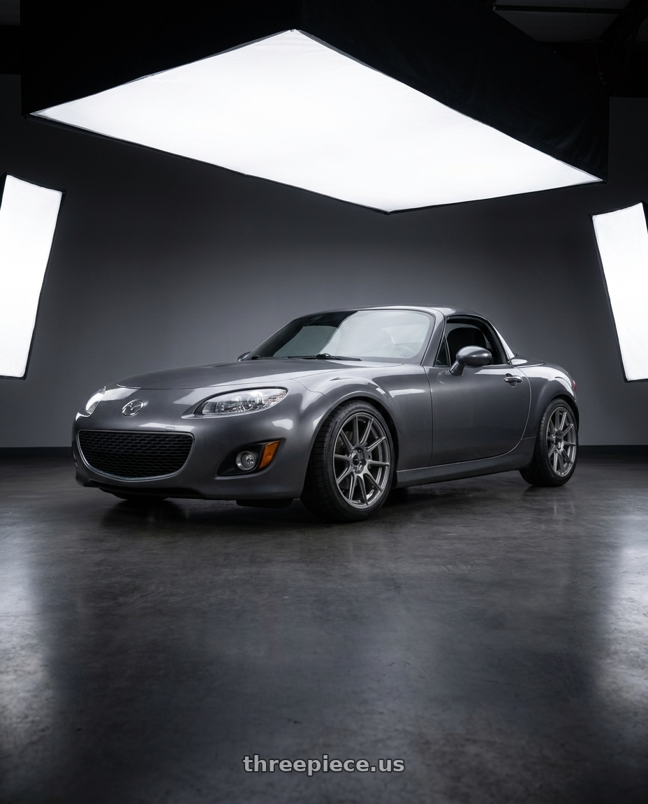 2014 Mazda Miata with Enkei TS10 5x114.3 17x8+45 Grey wheels
