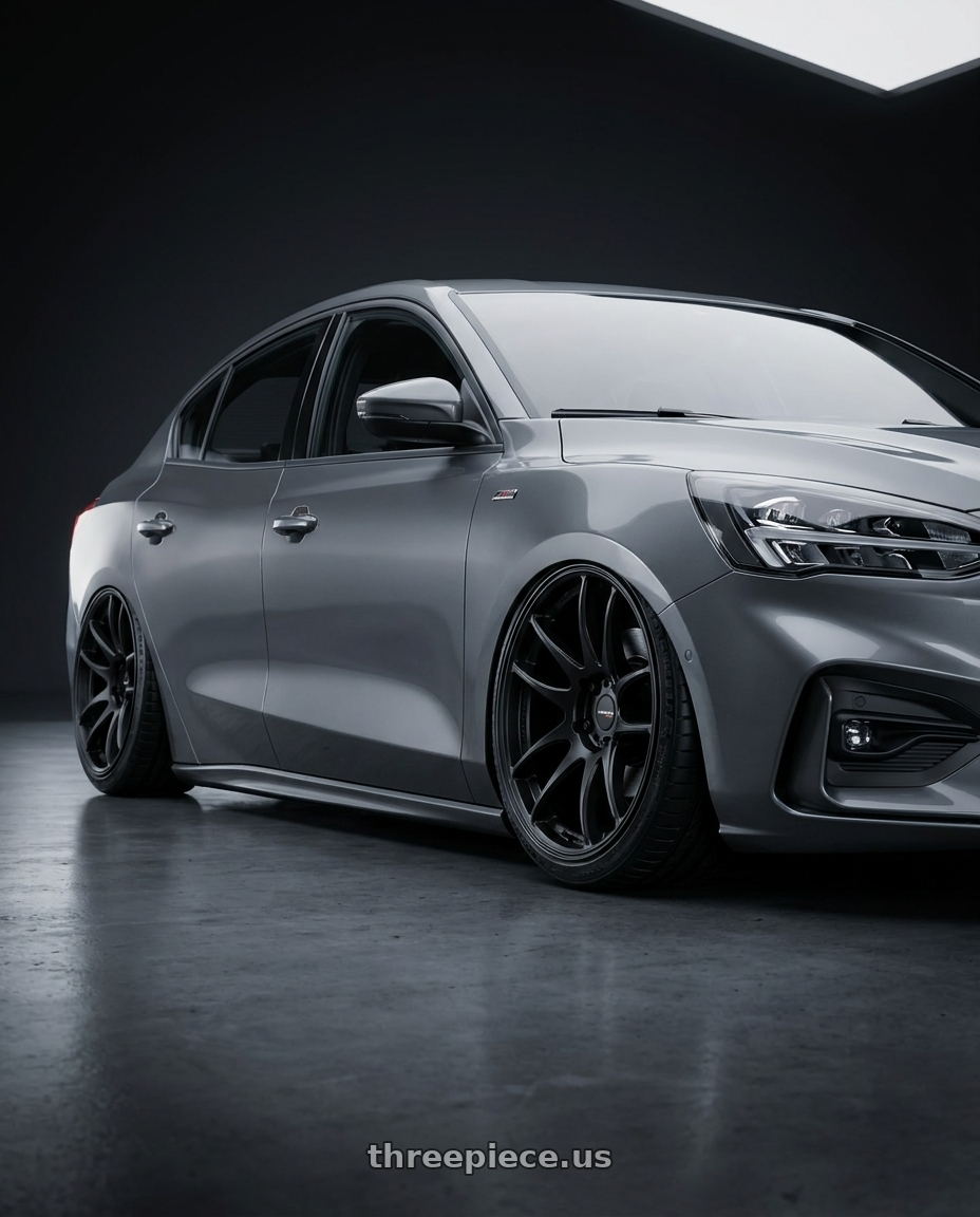 2022 Ford Focus  with Work Emotion Cr Kiwami 4x100 15x5 +45 Matte Black wheels