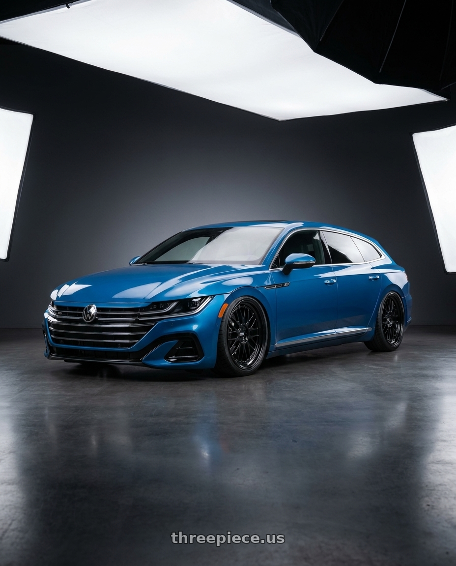 2023 Vw Arteon shooting brake with BBS LM 5x112 20x8.5+38 Diamond Black wheels