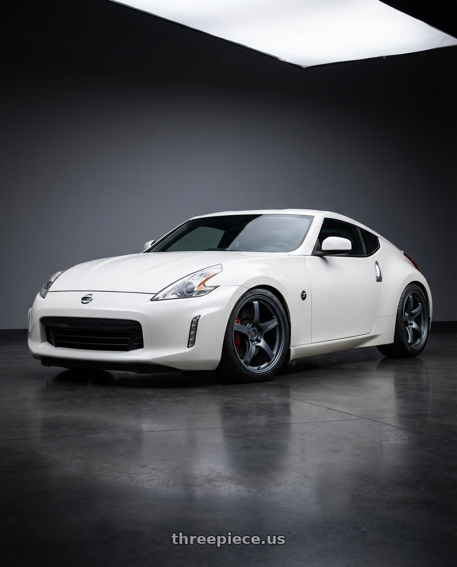 2019 Nissan 370Z with Gram Lights 57CR 5x114.3 19x10.5+35 Gunblue II wheels