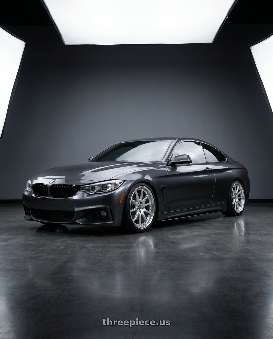 2015 BMW 435i with ESR Wheels CS SERIES CS12 5x100 18x8.5 +30 Hyper Silver wheels
