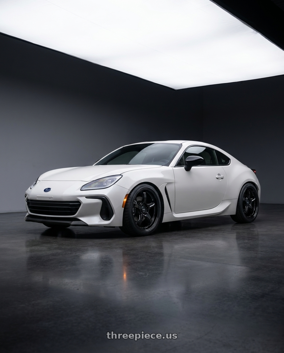 2025 Subaru BRZ Ts with WedsSport RN-05M 5x100 18x8.5+45 Gloss Black wheels