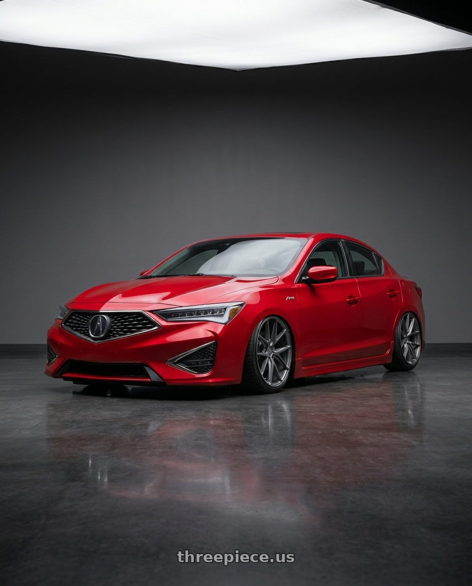 2012 Acura ILX with Niche 1PC M116 MISANO 5X114.3 18X8 +40 MATTE GUN METAL wheels