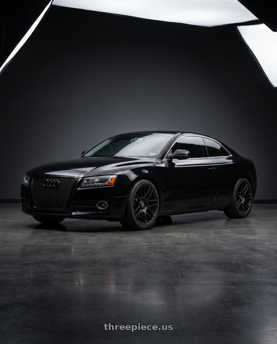 2010 Audi a5 quattro with Forgestar F14C 5x112 18x8.5 +45 Satin Black wheels