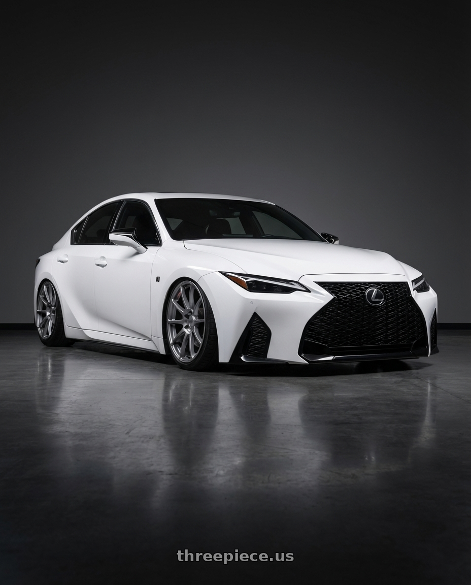 2024 Lexus IS 350 with Ssr Gtv02 5x114.3 19x8.5+38  GLARE SILVER wheels