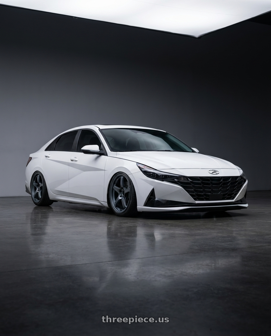 2024 Hyundai Elantra N with Gram Lights 57CR 5x114.3 19x9.5+45 Gunblue II wheels