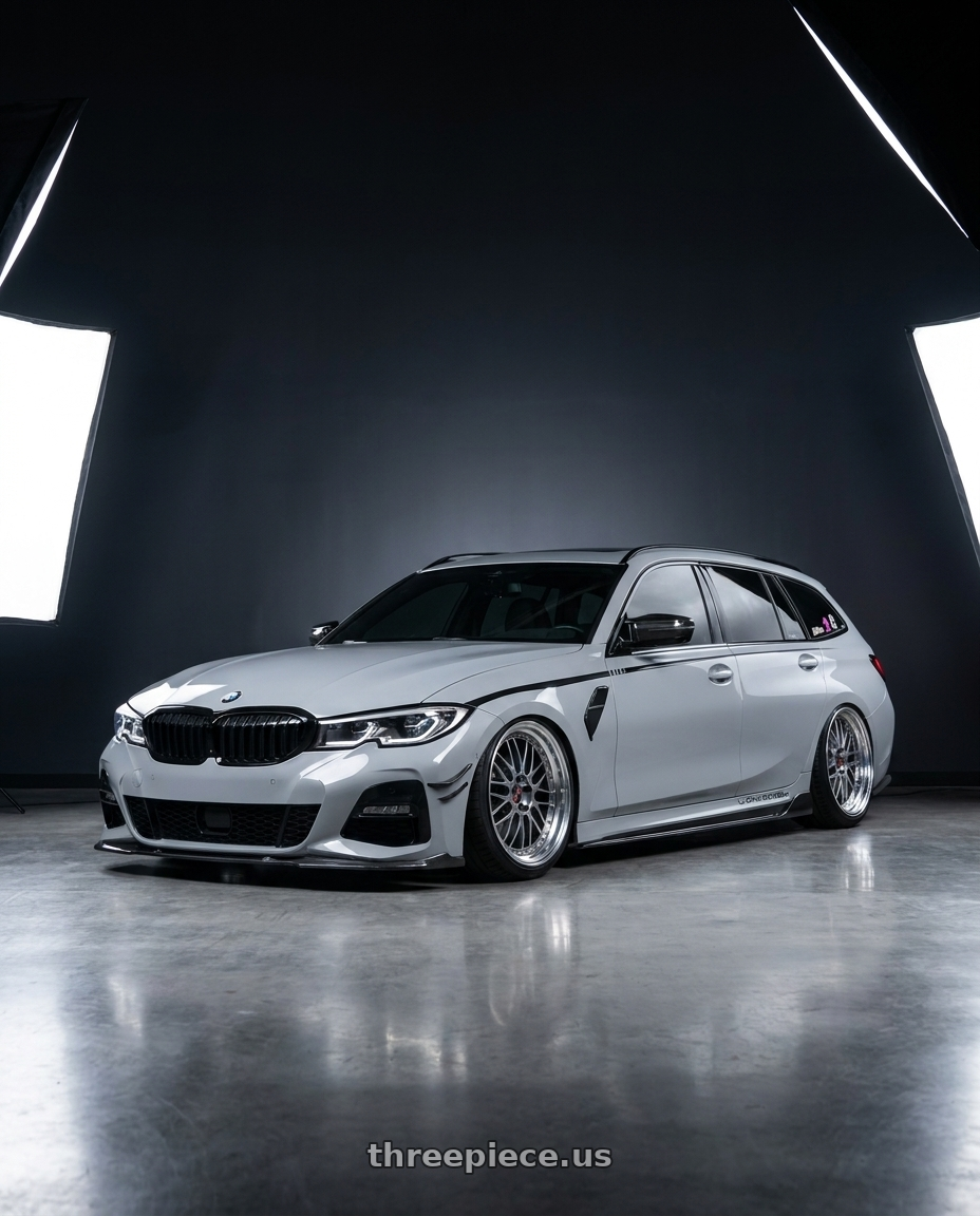 2021 BMW G21 with Advan Racing ONI2 PROGRESSIVE 5x114.3 20x10.0 +42 MACHINING & DIAMOND CUT wheels