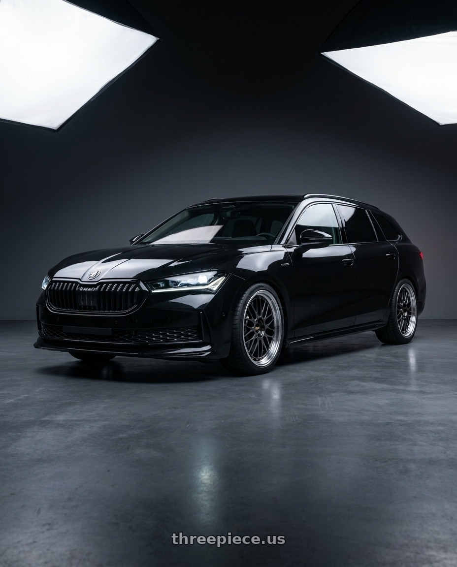 2026 Skoda superb combi sportline with BBS LM 5x112 19x8.5+32 Diamond Black wheels