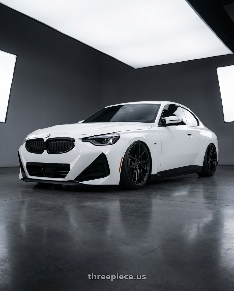 2024 BMW 2 Series G42 with Niche 1PC M117 MISANO 5X112 19X8.5 +34 MATTE BLACK wheels