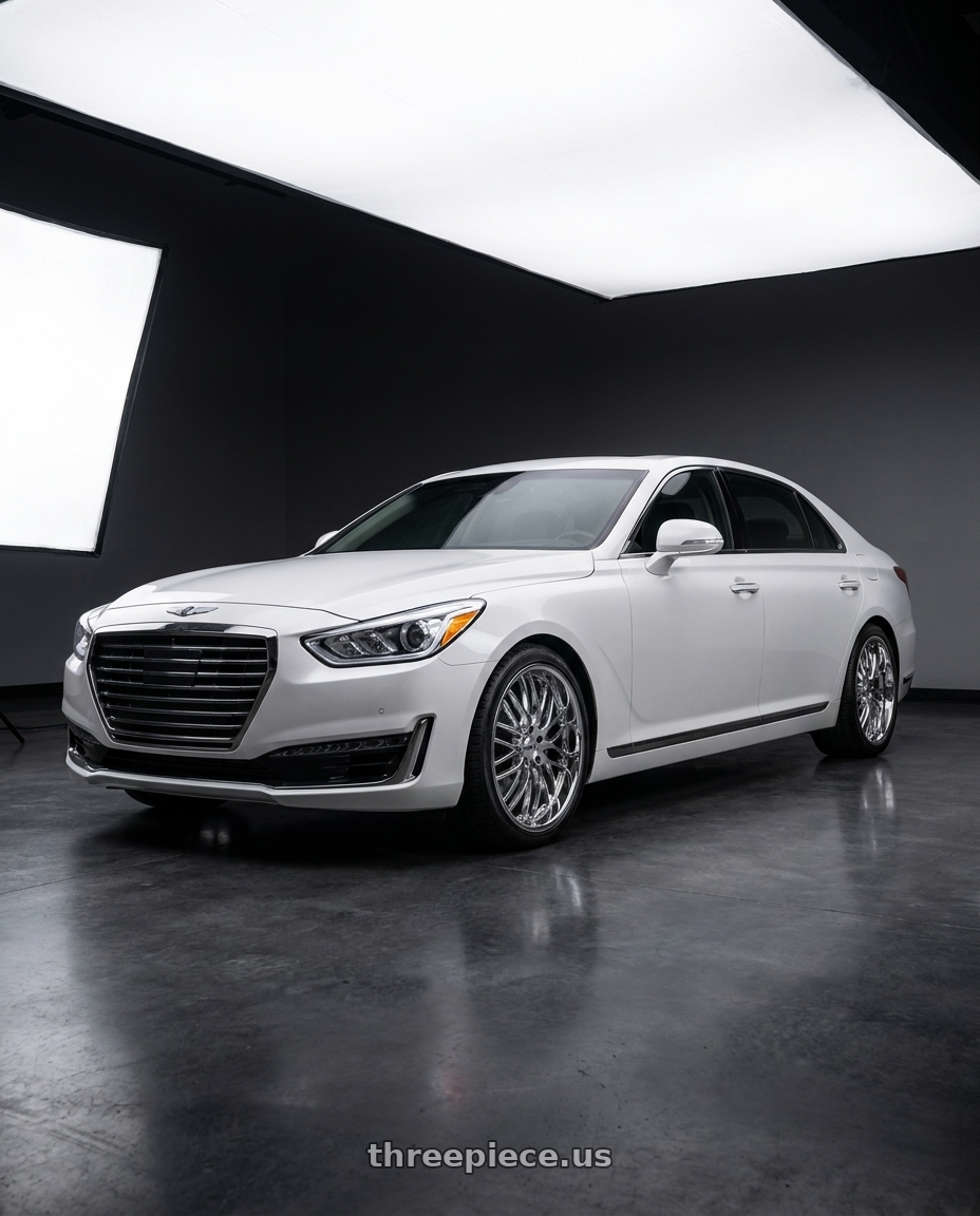 2018 genesis g90 ultimate with TSW SNETTERTON 5X114.3 20X8.5 +20 CHROME wheels