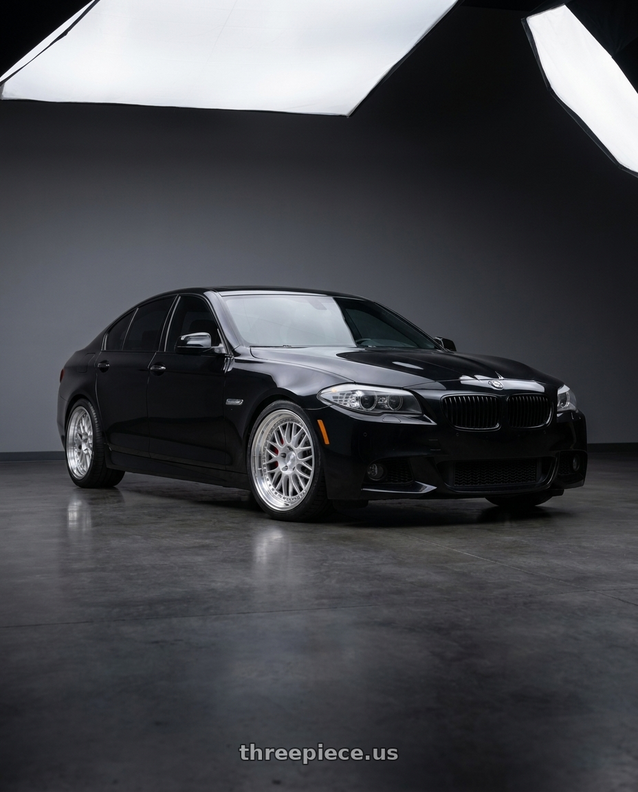 2012 bmw 550ixdrive with ESR Wheels SR SERIES SR01 5x120 19x8.5 +30 Hyper Silver wheels