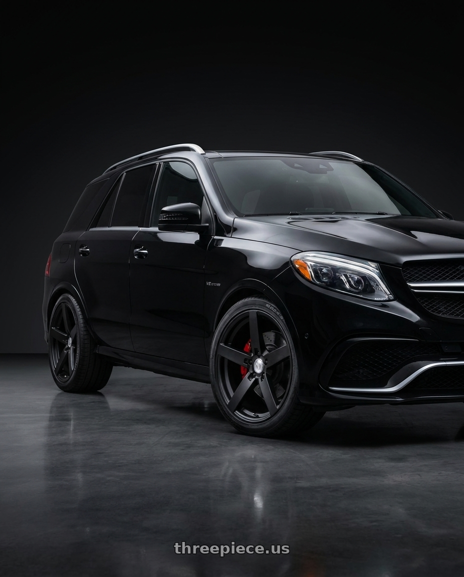 2018 Mercedes-Benz GLE 63 AMG with Mandrus ARROW 5X112 20X8.5 +25 MATTE BLACK wheels
